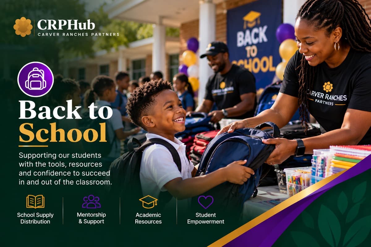 Back-to-School Initiative program poster
