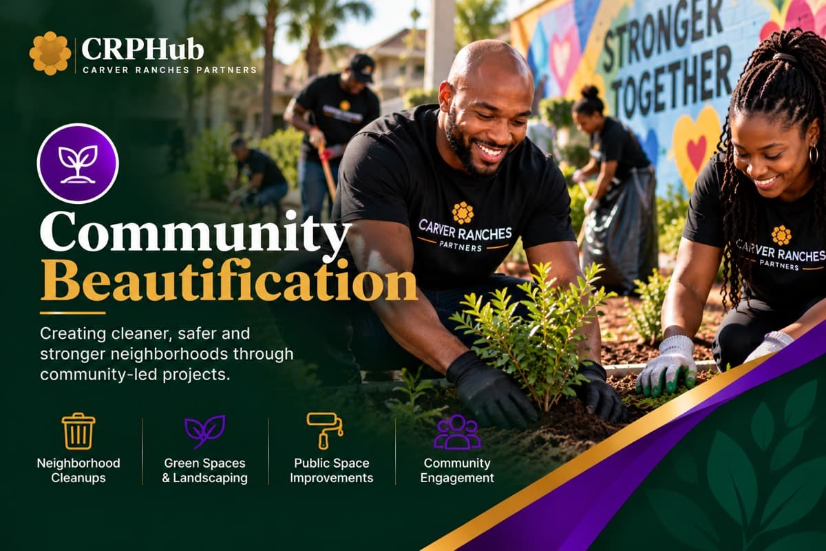 Community Beautification program poster