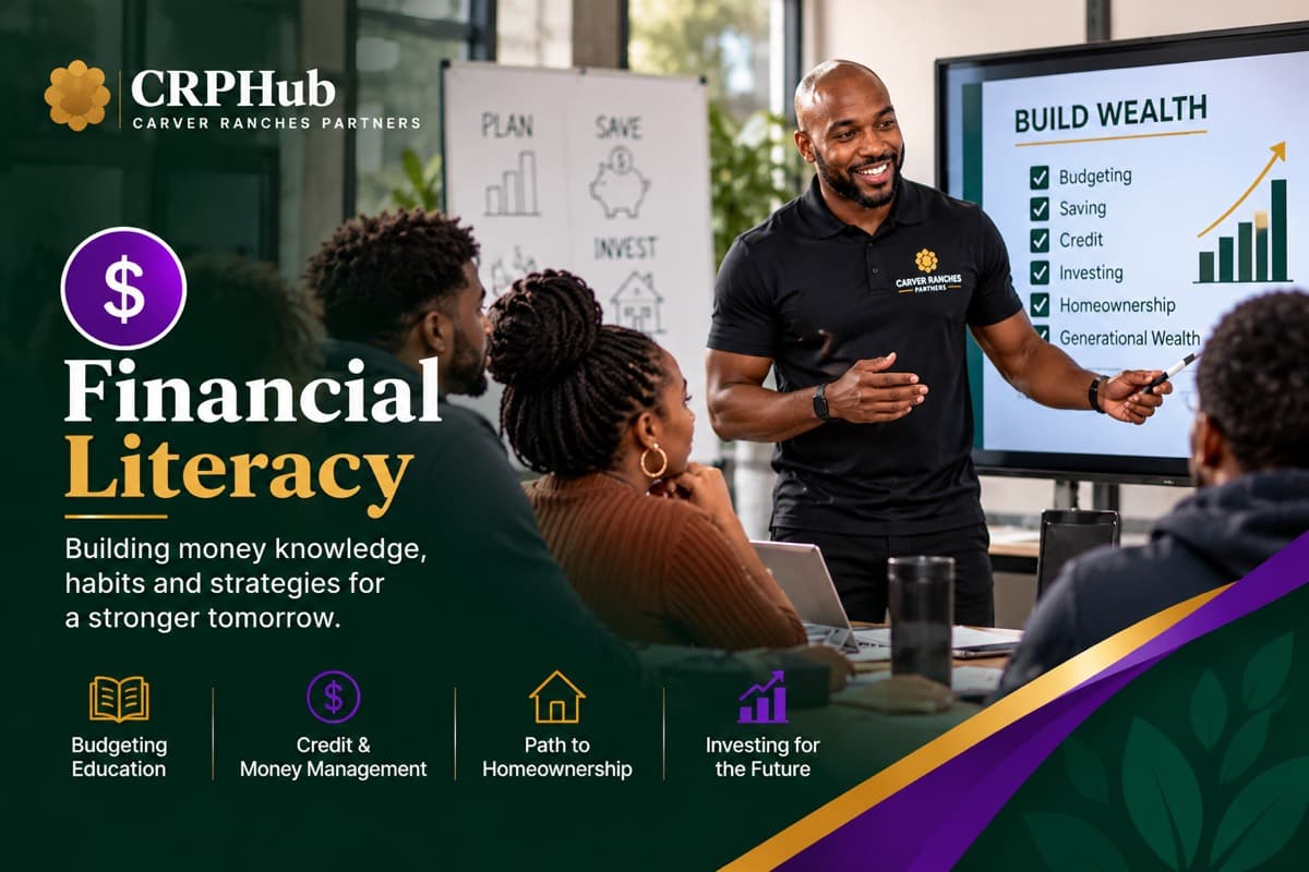 Financial Literacy program poster